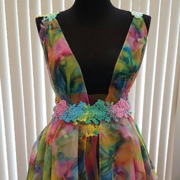 Sebrina Love / Sebrina Love Bridals Dresses & Skirts - IRISA Rainbow Chiffon Tulle Wedding Gown